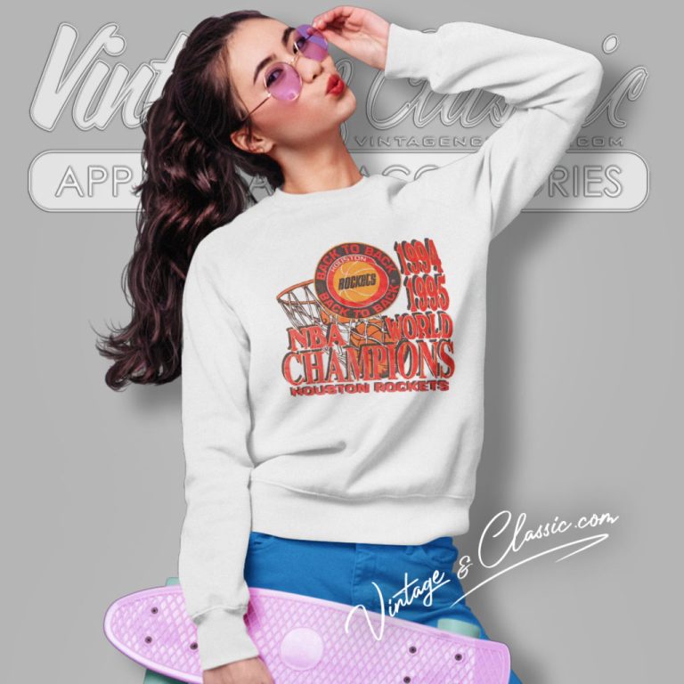 Vintage 1994 1995 Nba Houston Rockets World Champions Sweatshirt Vintage 1994 1995 Nba Houston Rockets World Champions Sweatshirt