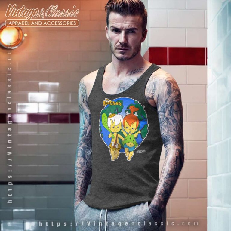 The Flintstones Bam Bam Pebbles Earth Tank Top Racerback The Flintstones Bam Bam Pebbles Earth Tank Top Racerback