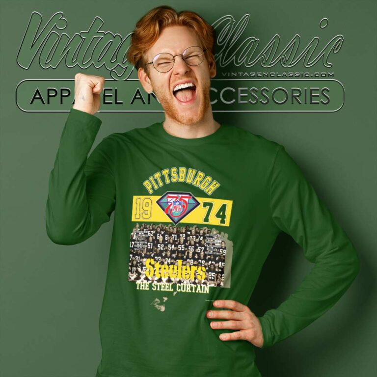 Vintage 1994 Pittsburgh Steelers The Steel Curtain Long Sleeve Tee Vintage 1994 Pittsburgh Steelers The Steel Curtain Long Sleeve Tee