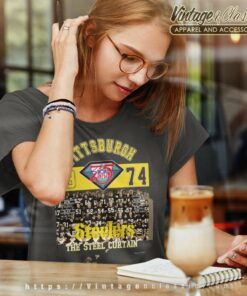 Vintage 1994 Pittsburgh Steelers The Steel Curtain Women TShirt