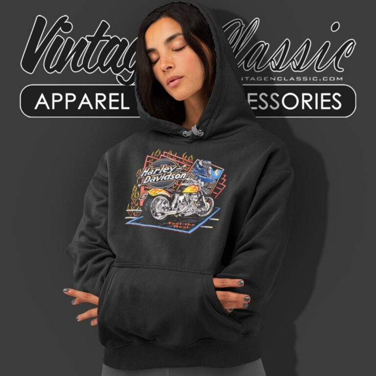 Vintage 1995 Harley Feel The Heat Muscle Tank Hoodie Vintage 1995 Harley Feel The Heat Muscle Tank Hoodie