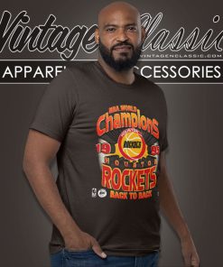 Vintage 1995 Nba World Champions Houston Rockets Back To Back T Shirt