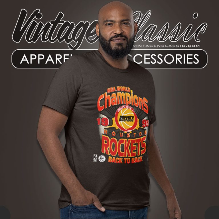 Vintage 1995 Nba World Champions Houston Rockets Back To Back T Shirt Vintage 1995 Nba World Champions Houston Rockets Back To Back T Shirt