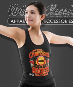 Vintage 1995 Nba World Champions Houston Rockets Back To Back Tank Top Racerback