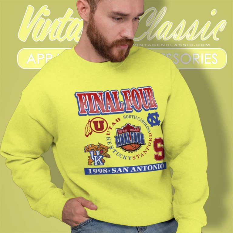 Vintage 1998 Final Utah North Carolina Kentucky Stanford Sweatshirt Vintage 1998 Final Utah North Carolina Kentucky Stanford Sweatshirt