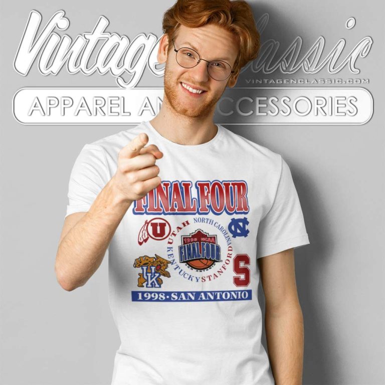 Vintage 1998 Final Utah North Carolina Kentucky Stanford T Shirt Vintage 1998 Final Utah North Carolina Kentucky Stanford T Shirt
