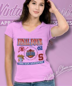 Vintage 1998 Final Utah North Carolina Kentucky Stanford V Neck TShirt
