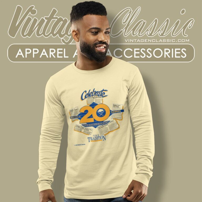 Vintage 1999 Buffalo Sabres Feiern 20 Jahre Nhl Long Sleeve Tee 1 Vintage 1999 Buffalo Sabres Feiern 20 Jahre Nhl Long Sleeve Tee 1