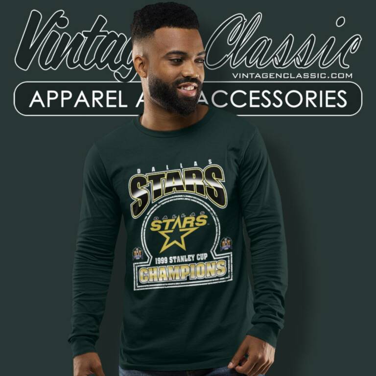 Vintage 1999 Dallas Stars Champions Long Sleeve Tee Vintage 1999 Dallas Stars Champions Long Sleeve Tee