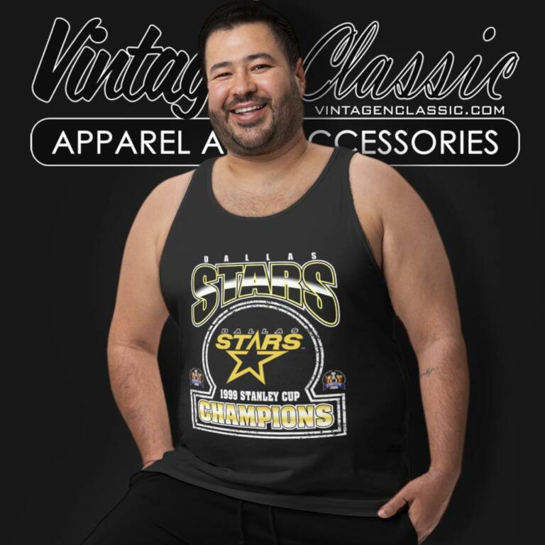 Vintage 1999 Dallas Stars Champions Tank Top Racerback Vintage 1999 Dallas Stars Champions Tank Top Racerback