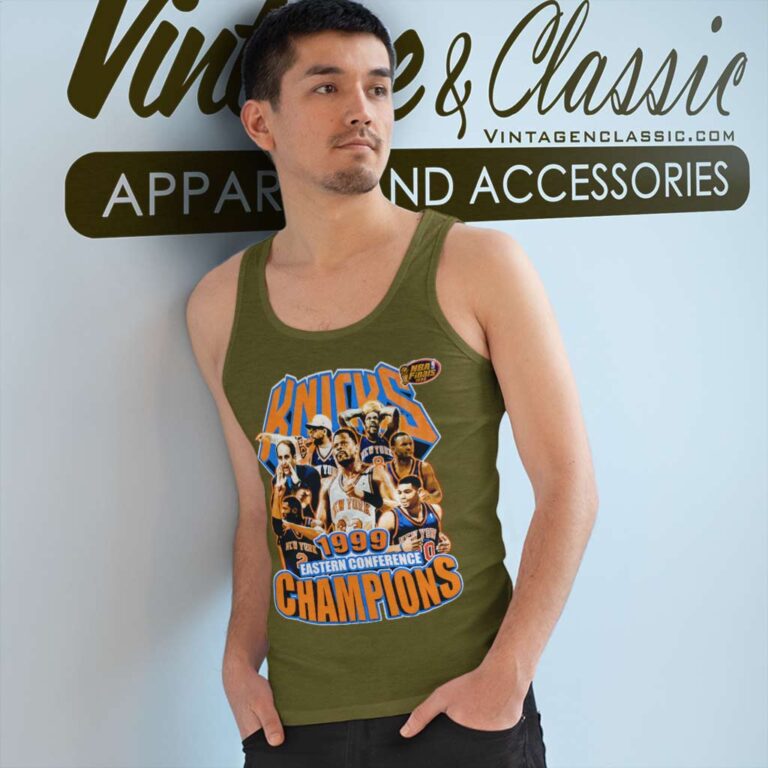 Vintage 1999 New York Knicks Eastern Conference Tank Top Racerback Vintage 1999 New York Knicks Eastern Conference Tank Top Racerback