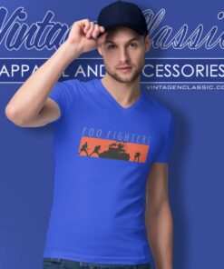 Vintage 2003 Foo Fighters One By One Tour V Neck TShirt 2