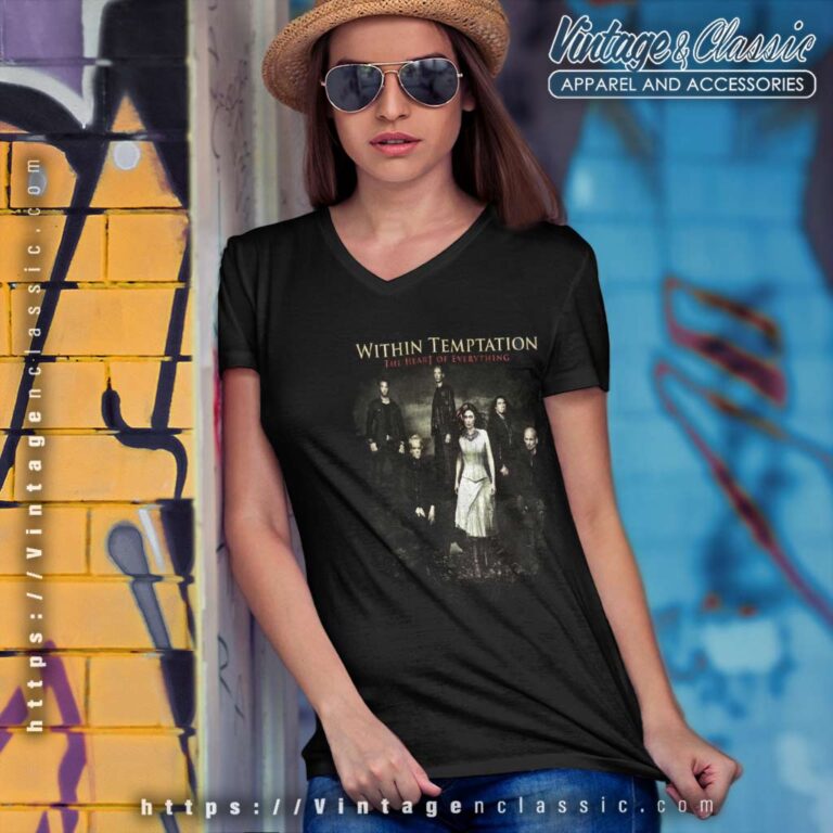 Vintage 2007 Within Temptation V Neck TShirt Vintage 2007 Within Temptation V Neck TShirt