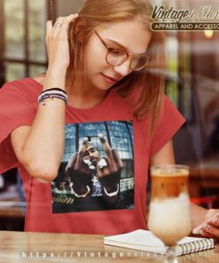 Vintage 2pac Tupac Middle Fingers Women TShirt