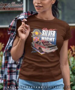Vintage 3 Dale Earnhardt Nascar Shirt One Hot Silver Night Women TShirt