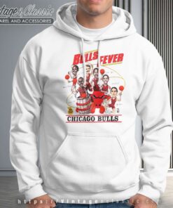 Vintage 80s Chicago Bulls Fever Caricature Vintage 80s Chicago Bulls Fever Caricature Hoodie
