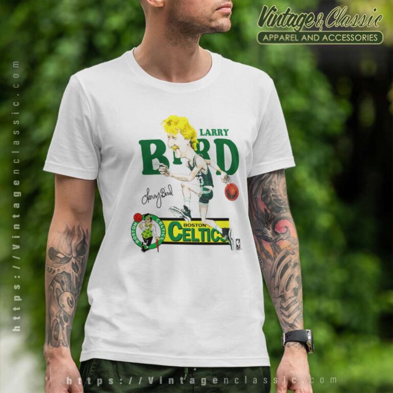 Vintage 80s Larry Bird Boston Celtics Caricature T Shirt Vintage 80s Larry Bird Boston Celtics Caricature T Shirt