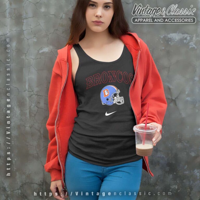 Vintage 80s Nike Denver Broncos Logo Tank Top Racerback Vintage 80s Nike Denver Broncos Logo Tank Top Racerback