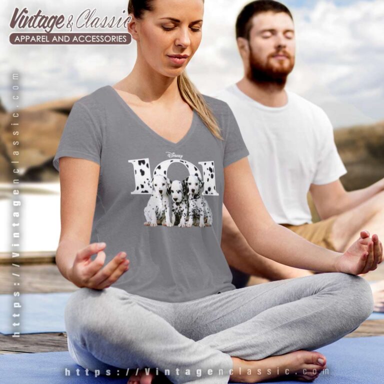 Vintage 90s 101 Dalmatians Disney Movie American Adventure Comedy Film V Neck TShirt Vintage 90s 101 Dalmatians Disney Movie American Adventure Comedy Film V Neck TShirt