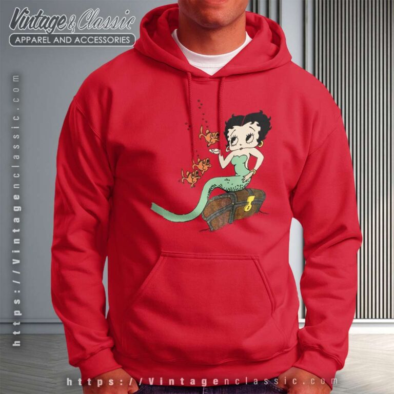 Vintage 90s Betty Boop Mermaid Fish Hoodie Vintage 90s Betty Boop Mermaid Fish Hoodie