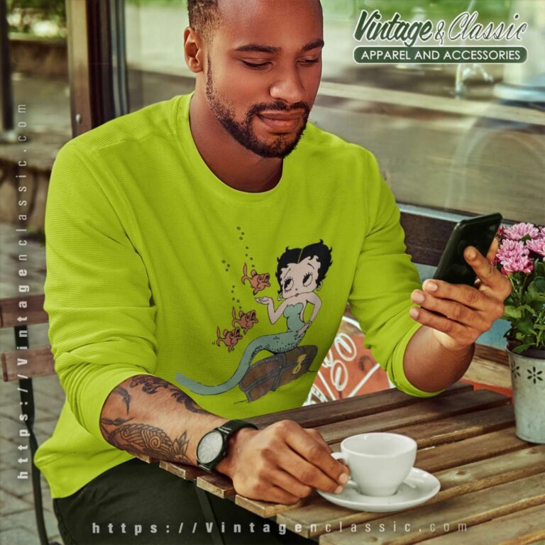 Vintage 90s Betty Boop Mermaid Fish Sweatshirt Vintage 90s Betty Boop Mermaid Fish Sweatshirt