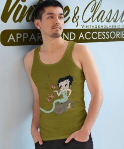 Vintage 90s Betty Boop Mermaid Fish Tank Top Racerback