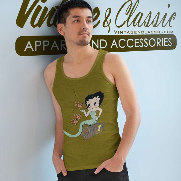 Vintage 90s Betty Boop Mermaid Fish Tank Top Racerback Vintage 90s Betty Boop Mermaid Fish Tank Top Racerback