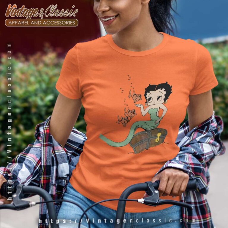 Vintage 90s Betty Boop Mermaid Fish Women TShirt Vintage 90s Betty Boop Mermaid Fish Women TShirt