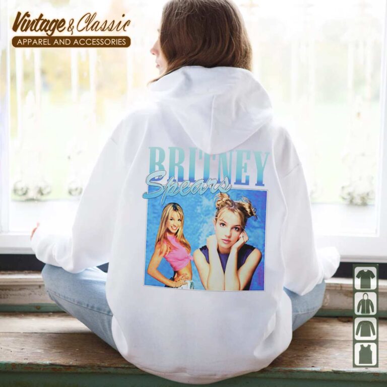 Vintage 90s Britney Spears Shirt Princess of Pop Unisex Hoodie back Vintage 90s Britney Spears Shirt Princess of Pop Unisex Hoodie back