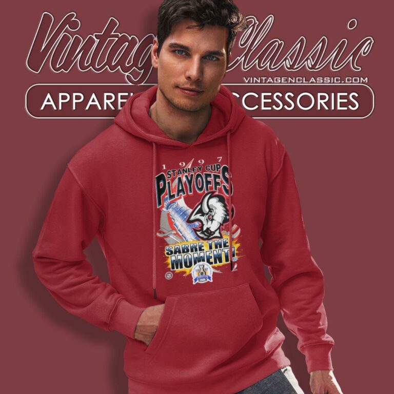 Vintage 90s Buffalo Sabres 1997 Stanley Cup Playoffs Hoodie Vintage 90s Buffalo Sabres 1997 Stanley Cup Playoffs Hoodie