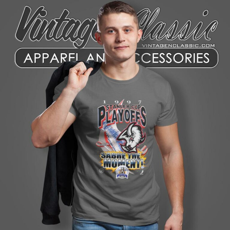 Vintage 90s Buffalo Sabres 1997 Stanley Cup Playoffs T Shirt Vintage 90s Buffalo Sabres 1997 Stanley Cup Playoffs T Shirt