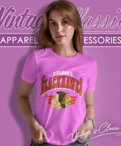 Vintage 90s Chicago Blackhawks Nhl Hockey Women T Shirt
