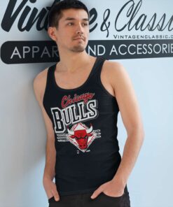 Vintage 90s Chicago Bulls Graphic Single Stitch Tank Top Racerback