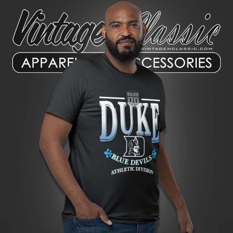 Vintage 90s Duke Blue Devils Athletic Division Big Logo T Shirt Vintage 90s Duke Blue Devils Athletic Division Big Logo T Shirt