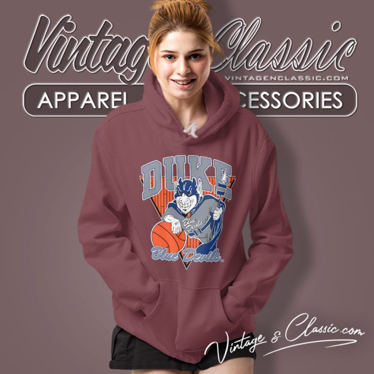 Vintage 90s Duke Blue Devils Basketball Hoodie Vintage 90s Duke Blue Devils Basketball Hoodie