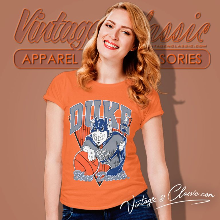 Vintage 90s Duke Blue Devils Basketball Women T Shirt Vintage 90s Duke Blue Devils Basketball Women T Shirt