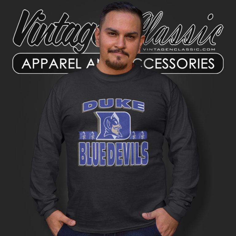 Vintage 90s Duke University Blue Devils Long Sleeve Tee Vintage 90s Duke University Blue Devils Long Sleeve Tee