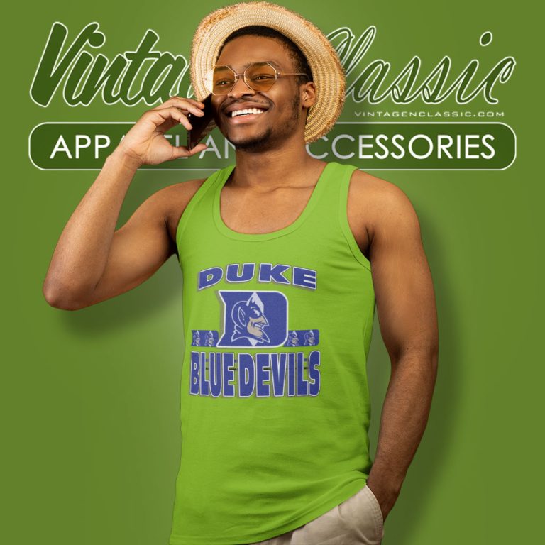 Vintage 90s Duke University Blue Devils Tank Top Racerback Vintage 90s Duke University Blue Devils Tank Top Racerback