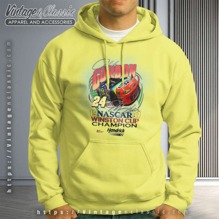 Vintage 90s Jaff Gordon 24 Nascar Racing Hoodie Vintage 90s Jaff Gordon 24 Nascar Racing Hoodie