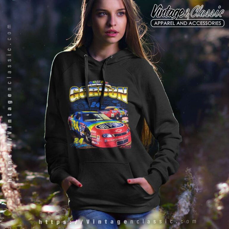 Vintage 90s Jeff Gordon 24 Nascar Driver Hoodie Vintage 90s Jeff Gordon 24 Nascar Driver Hoodie
