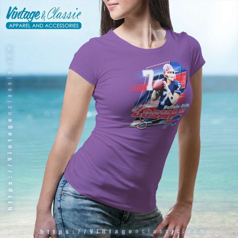Vintage 90s Jp Losman Buffalo Bills Nfl Football Women TShirt Vintage 90s Jp Losman Buffalo Bills Nfl Football Women TShirt