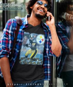 Vintage 90s Kordell Stewart Pittsburgh Steelers V Neck TShirt