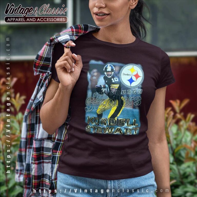 Vintage 90s Kordell Stewart Pittsburgh Steelers Women TShirt Vintage 90s Kordell Stewart Pittsburgh Steelers Women TShirt
