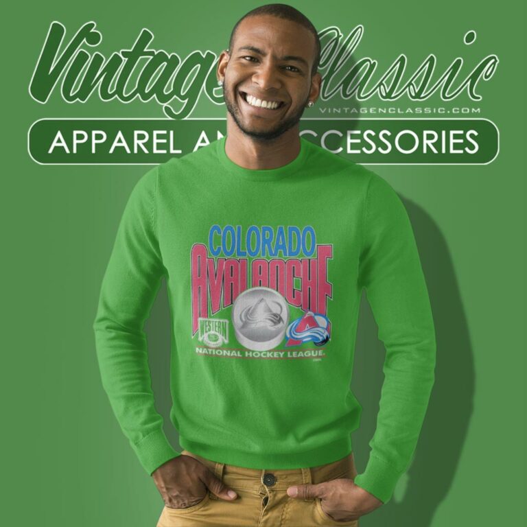 Vintage 90s Logo Athletic Colorado Avalanche Sweatshirt Vintage 90s Logo Athletic Colorado Avalanche Sweatshirt