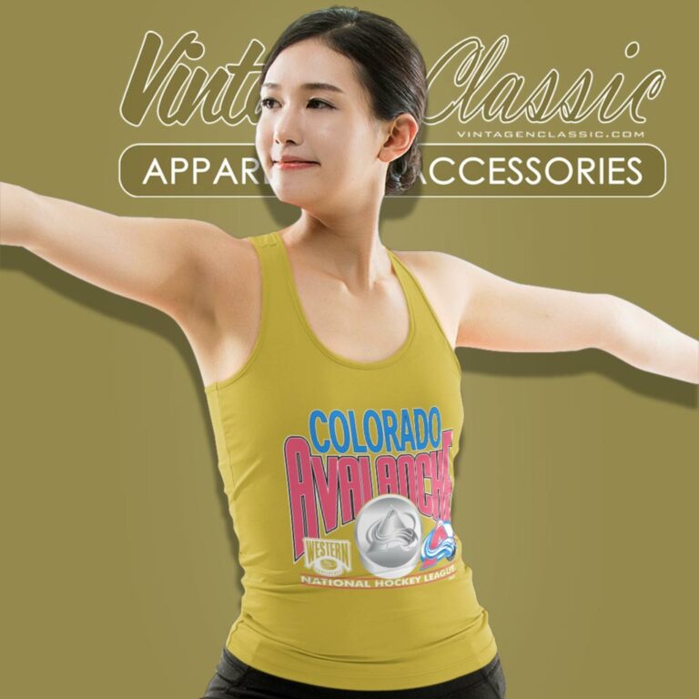 Vintage 90s Logo Athletic Colorado Avalanche Tank Top Racerback Vintage 90s Logo Athletic Colorado Avalanche Tank Top Racerback