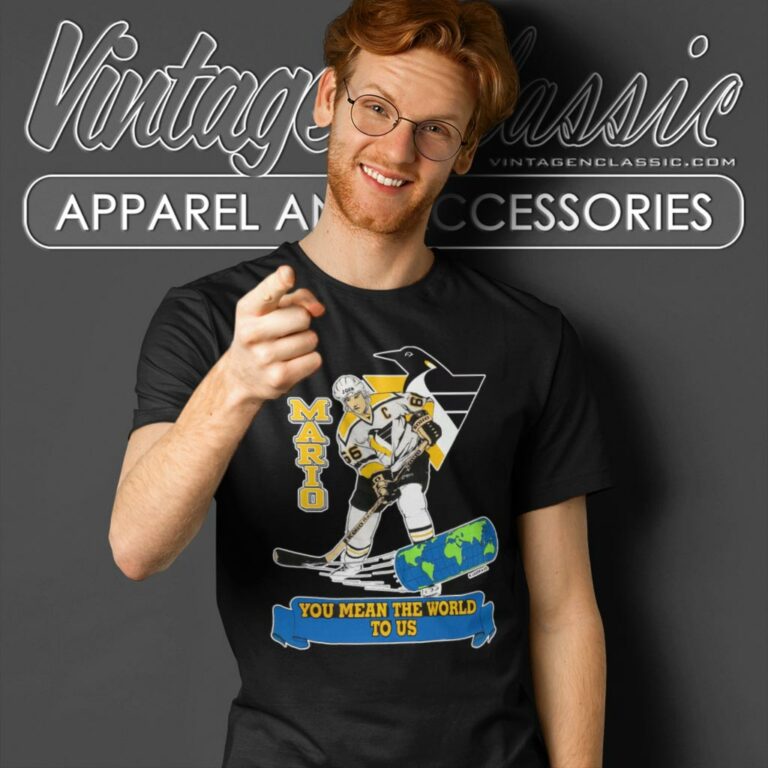 Vintage 90s Mario Lemieux Pittsburgh Penguins T Shirt Vintage 90s Mario Lemieux Pittsburgh Penguins T Shirt