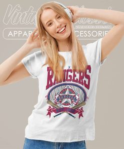 Vintage 90s Mlb Texas Rangers Baseball Women TShirt