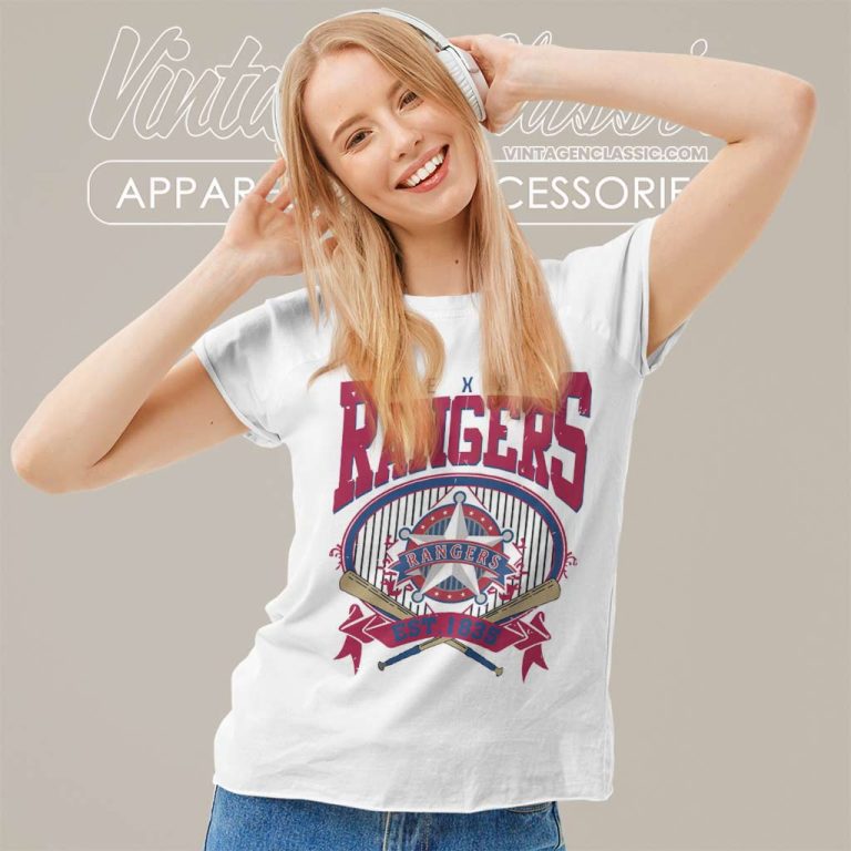Vintage 90s Mlb Texas Rangers Baseball Women TShirt Vintage 90s Mlb Texas Rangers Baseball Women TShirt
