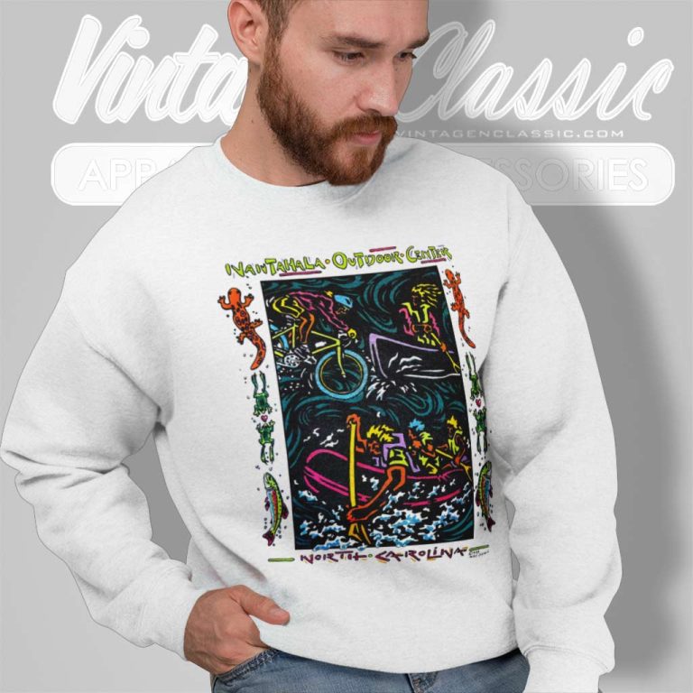 Vintage 90s Nantahala Outdoor North Carolina Cycling Water Sweatshirt Vintage 90s Nantahala Outdoor North Carolina Cycling Water Sweatshirt