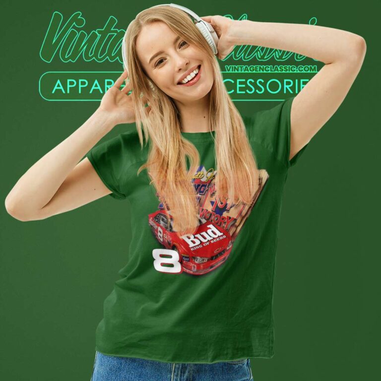 Vintage 90s Nascar Budweiser Dale Earnhardt Jr Women TShirt Vintage 90s Nascar Budweiser Dale Earnhardt Jr Women TShirt